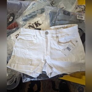 Blank NYC white jean shorts